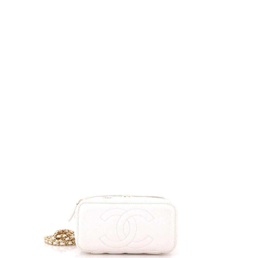 Chanel Small Coco Casino Vanity Case with Chain Quilted Caviar - Picture 4 of 5